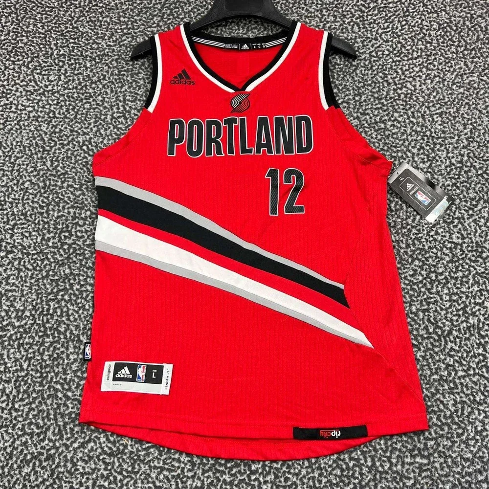 Portland Trailblazers Aldridge #12 Jersey Shirt Men Large‎ Adidas Sleeveless New